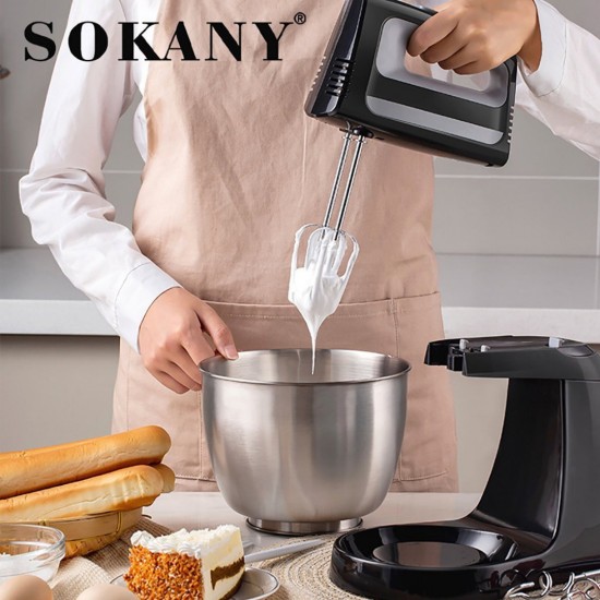 Sokany CX-6622 Μίξερ με Inox Κάδο / ισχυς 400w περιστρεφομενος καδος 3,5 l