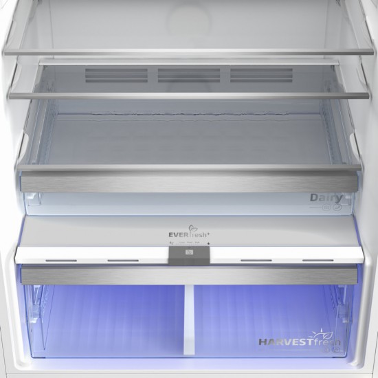 Beko RDNE650E40ZXBRN Ψυγείο Δίπορτο NoFrost Υ187xΠ83xΒ77εκ. Μαύρο