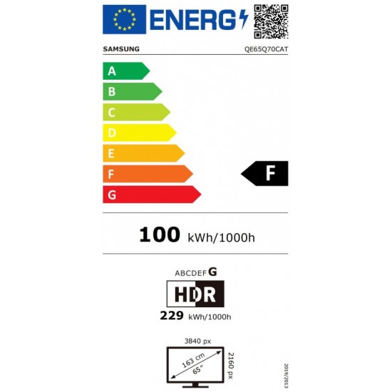 Samsung QE65Q70C Τηλεόραση 65" Smart 4K UHD QLED HDR (2023)