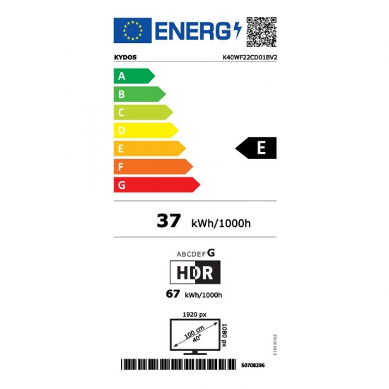 Kydos K40WF22CD01BV2 HDR Τηλεόραση 40" Full HD LED  (2024)